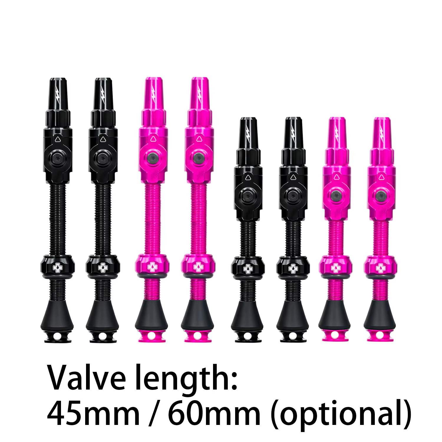 Valves de pneus à chambre à air MUC-OFF à grand diamètre pour vélos de route et de montagne