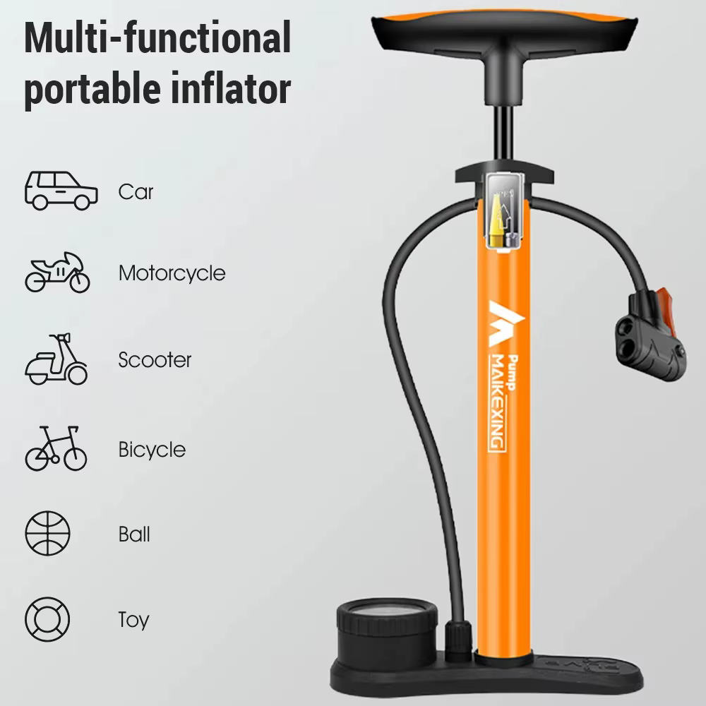 Pompe à vélo 160PSI, jauge Portable