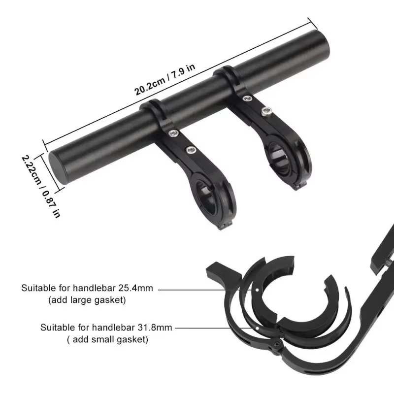 Support d'extension de guidon de vélo 20/30 cm