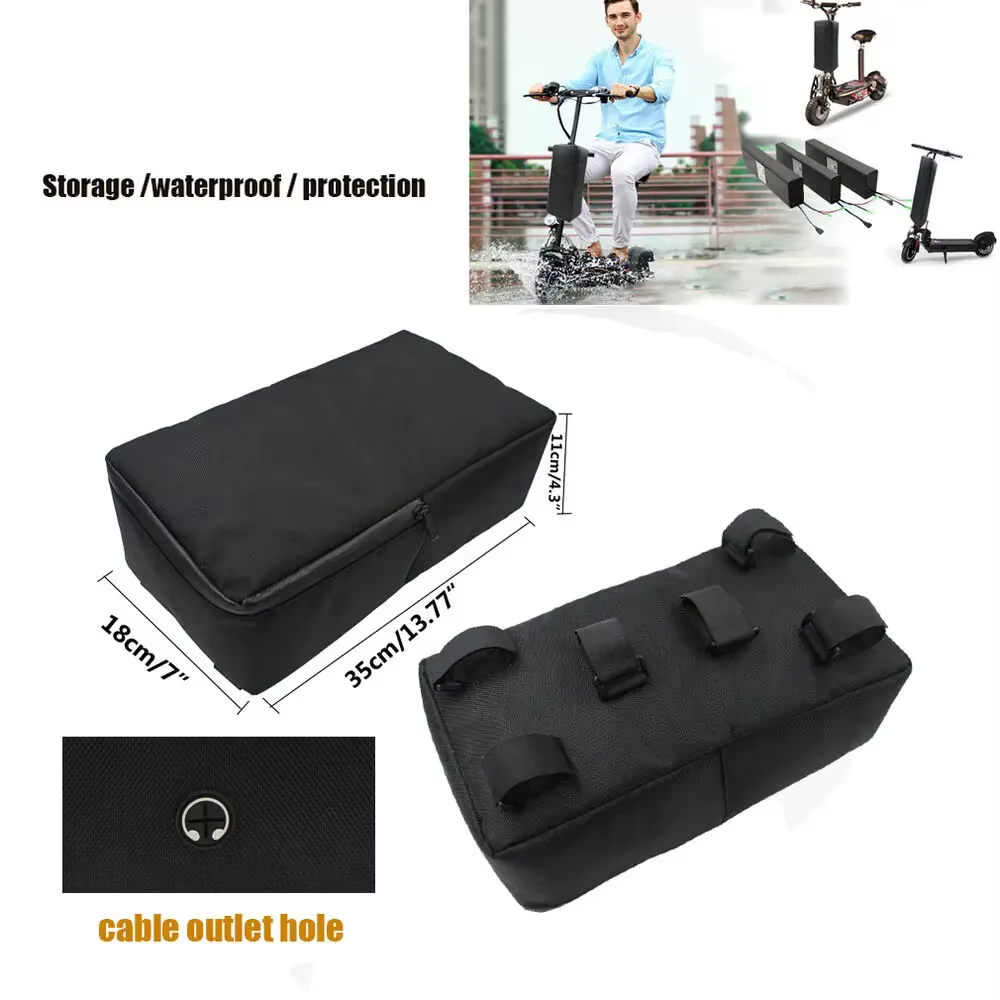 24 tailles Scooter électrique batterie sac boîtier vélo avant