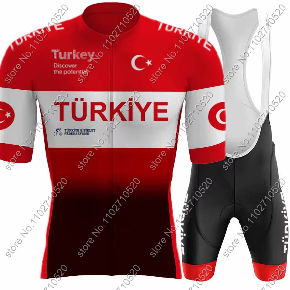 Ensemble de maillot de cyclisme de Turquie