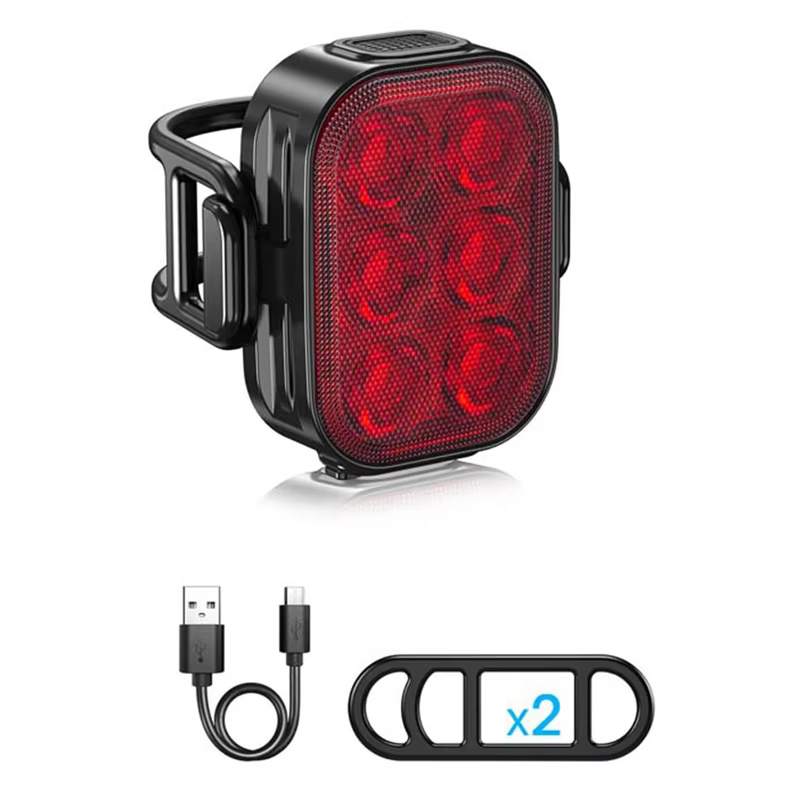 A06F-ensemble de lumières de vélo pour le cyclisme de montagne sur route charge rapide phare