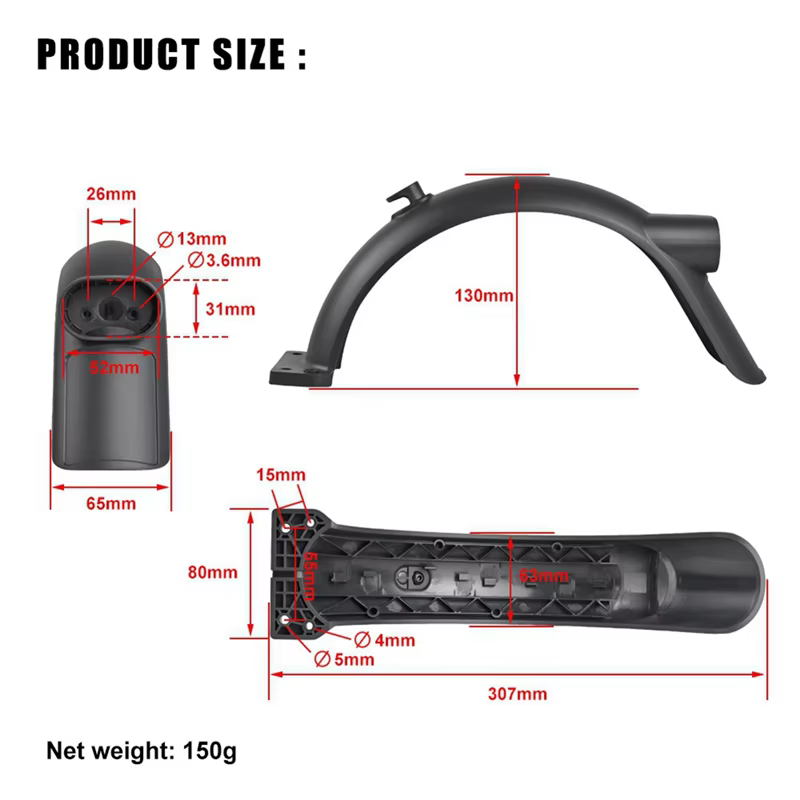 Garde arrière de Scooter électrique pour Xiaomi 4 Lite (2e génération) accessoires d'aile