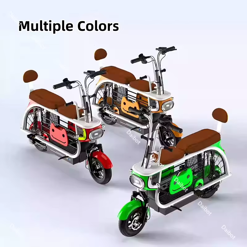 Mode adulte vélo électrique 2 places femmes ville pliant Mini 2 roues 350W famille