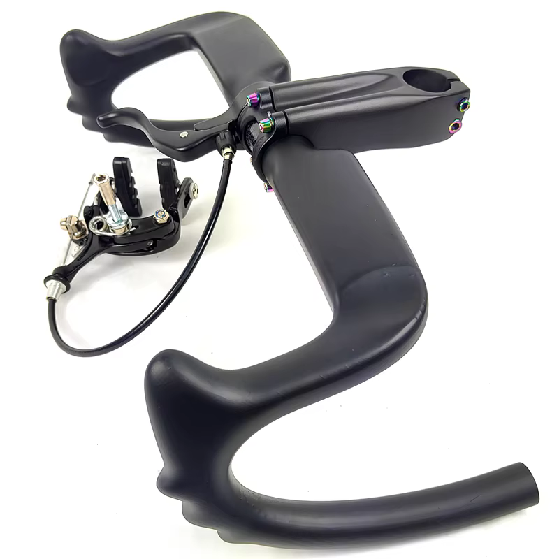 Guidon de vélo de piste en carbone BIKEDOC HB27 nouvelle version avec freins