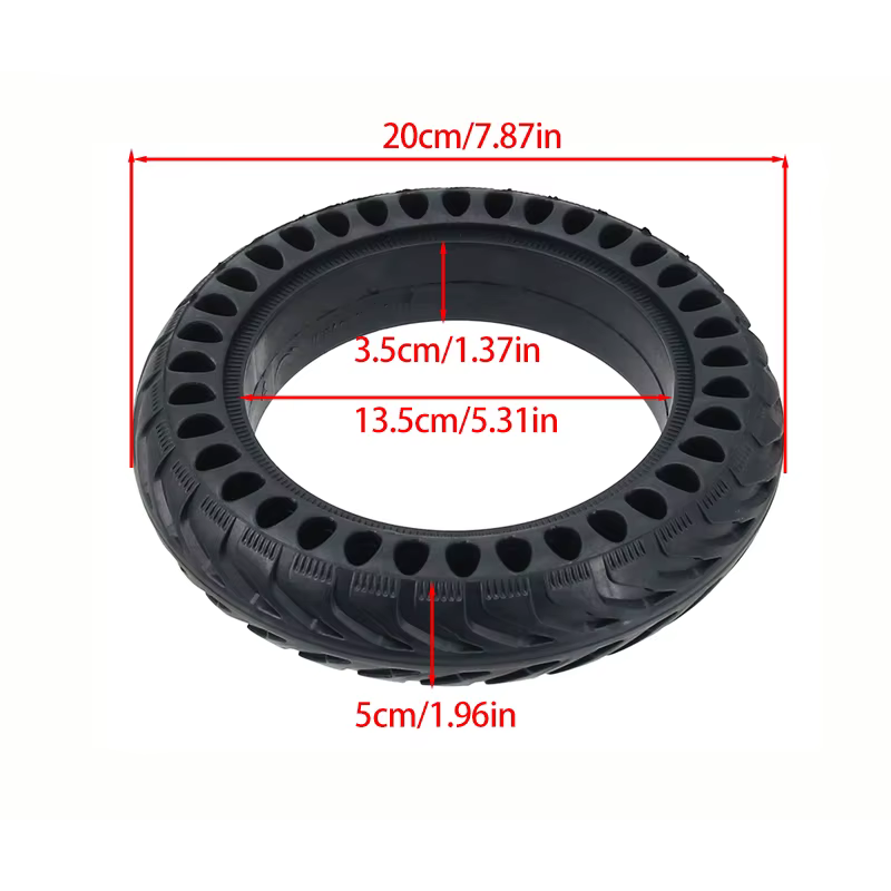 Pneus solides creux durables de 8