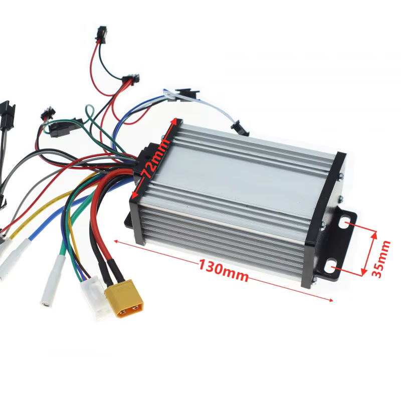 Contrôleur de trottinette électrique 48V-60V 25A 6 tubes double entraînement universel avec écran LCD Damao et