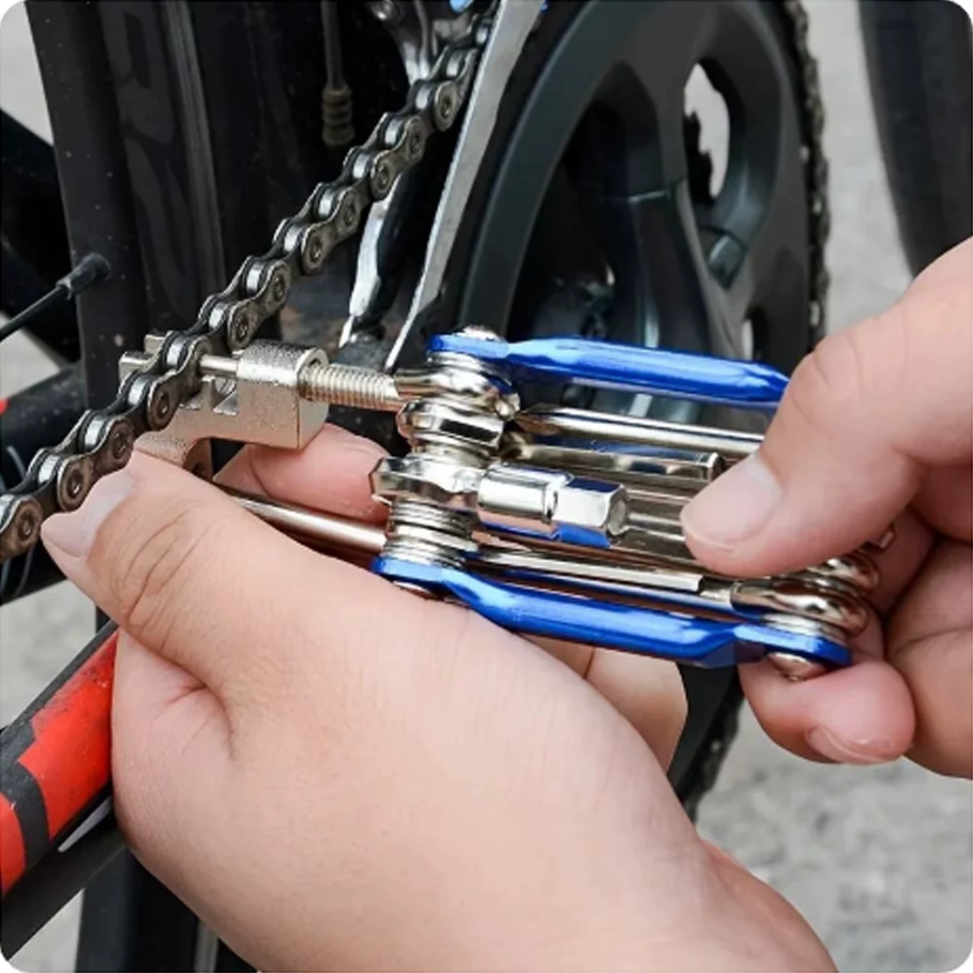 Kit d'outils de réparation de vélo multifonctionnel portable 11 en 1 pour le cyclisme en plein air*
