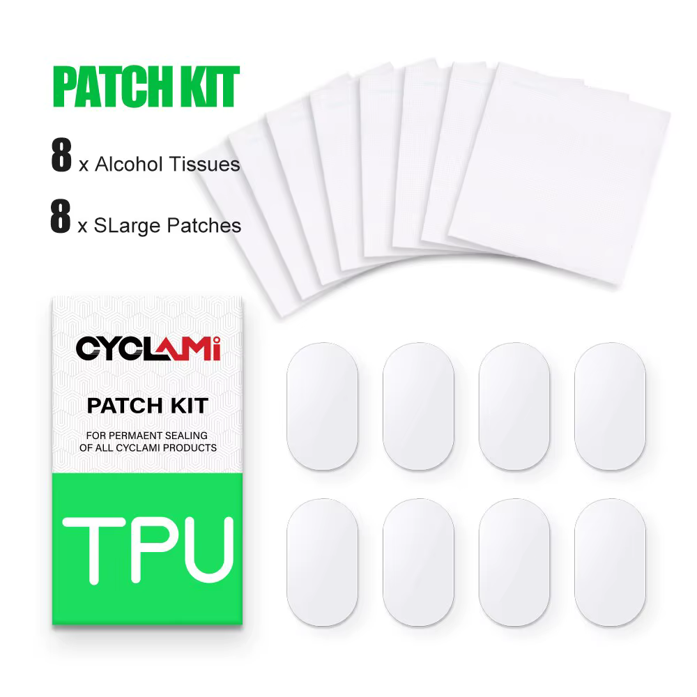 CYCLami Bike Tube Intérieur Pneu Patch Outils De Réparation Kit 8 Pièces Route VTT Pliant Vélo TPU Matériel Puissant Sans Colle