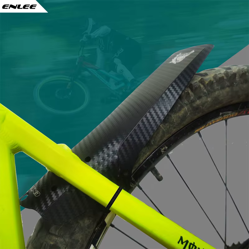 ENLEE garde-boue de vélo couleur Fiber de carbone roue de pneu avant/arrière