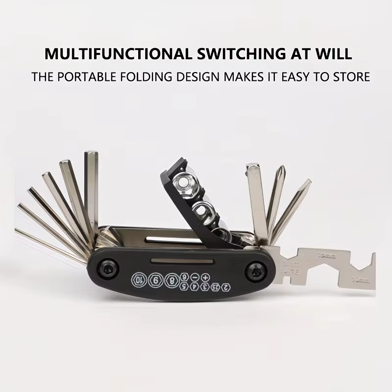 Kit d'outils multifonction pour vélo 16-en-1