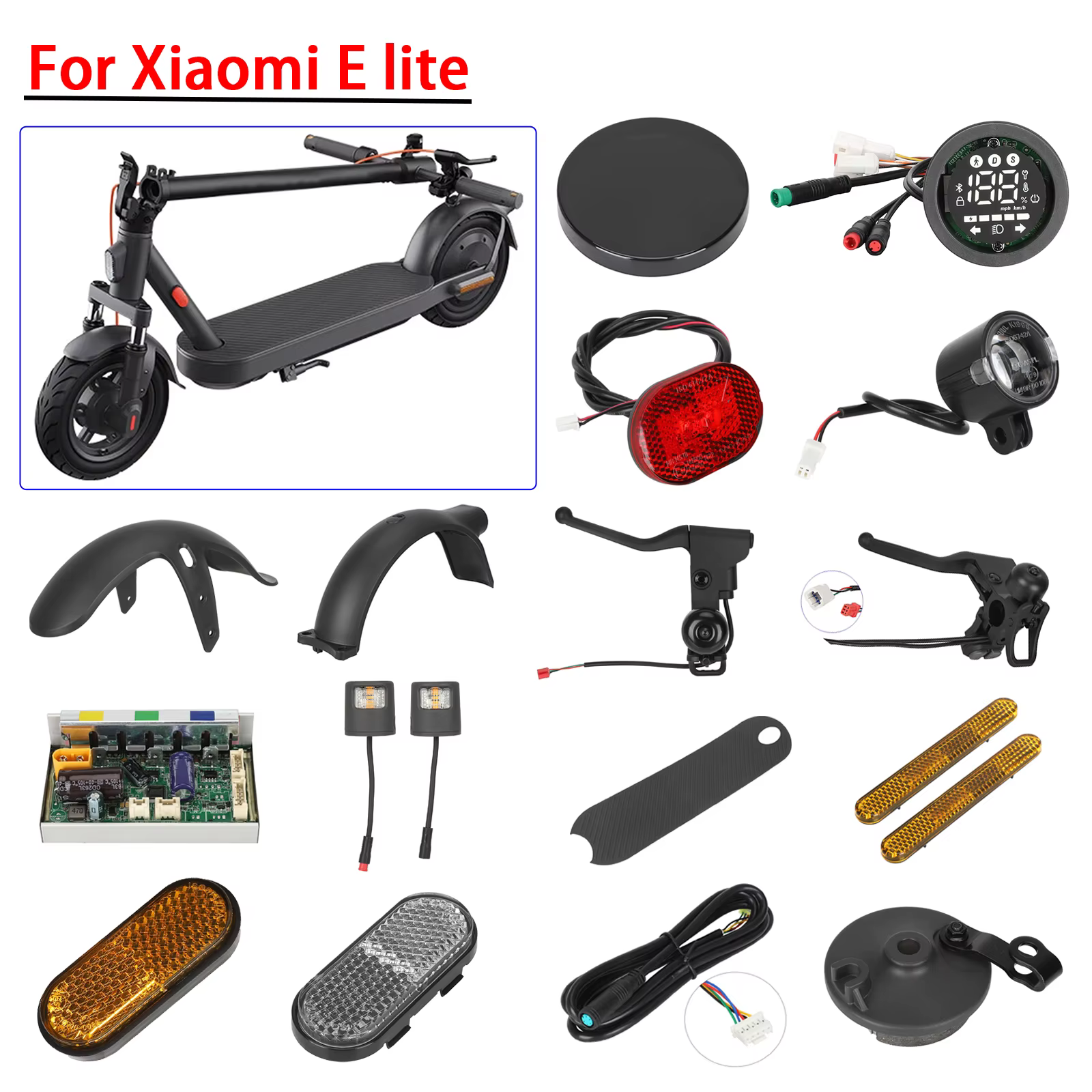 Panneau d'affichage de contrôleur de garde-boue pour Scooter électrique Xiaomi Elite