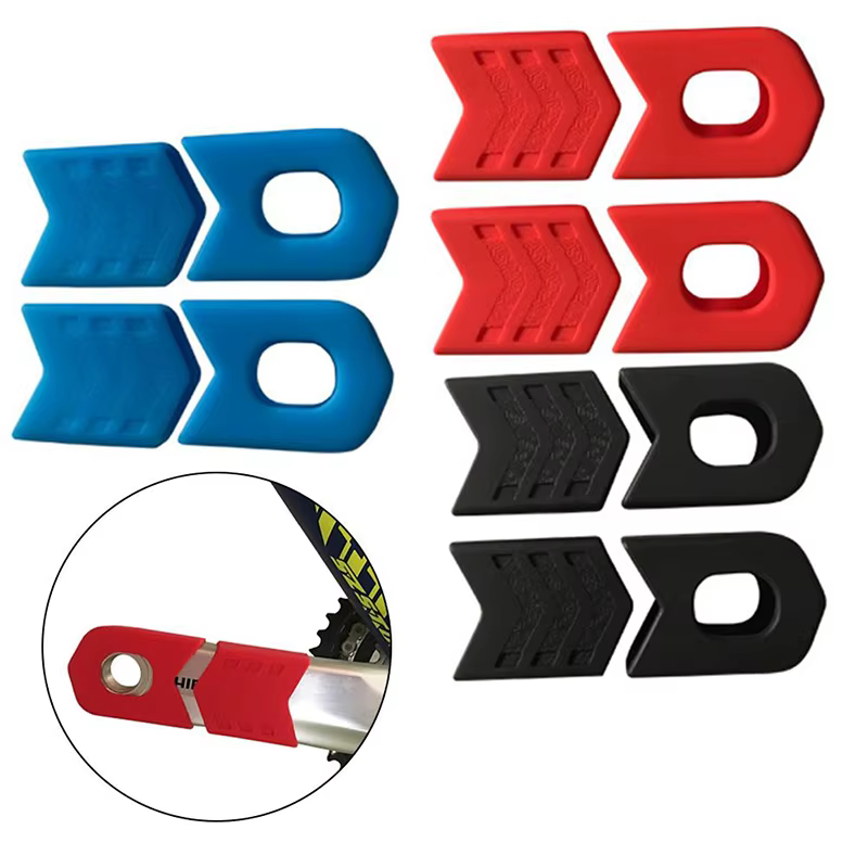 ENLEE couvercle de protection de manivelle de vélo de montagne ensemble de manivelle de vélo vtt couvercle de bras de manivelle de protection universel 4 pièces/1 ensemble