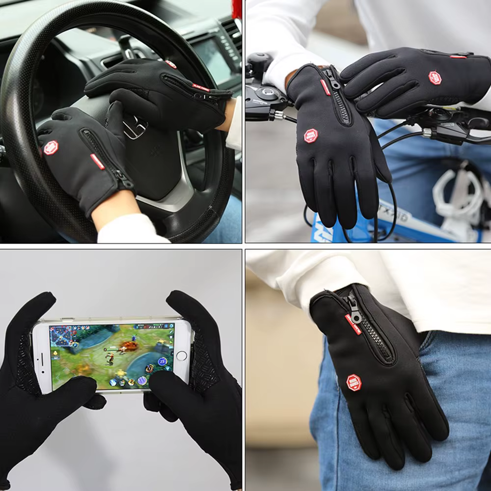 Gants de cyclisme d'hiver pour hommes et femmes