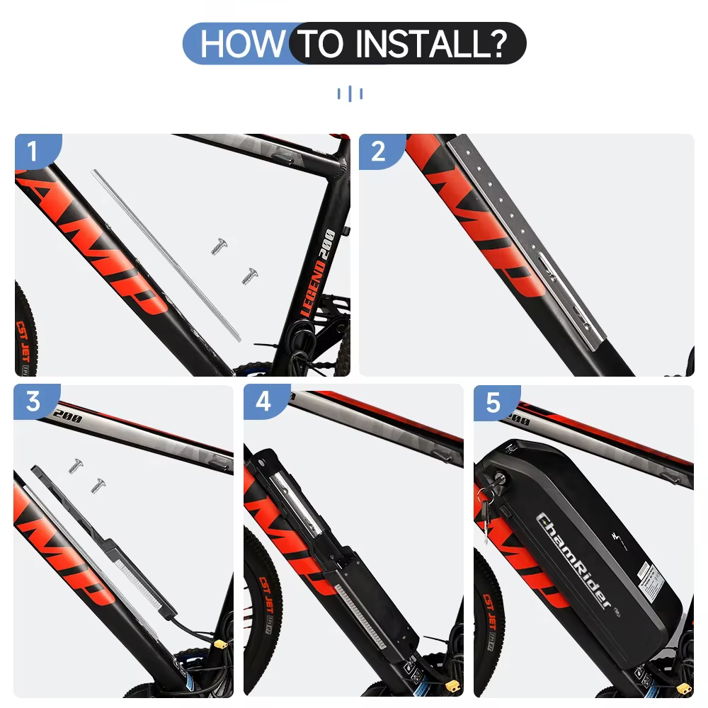 ChamRider-Cadre de montage de batterie de vélo électrique