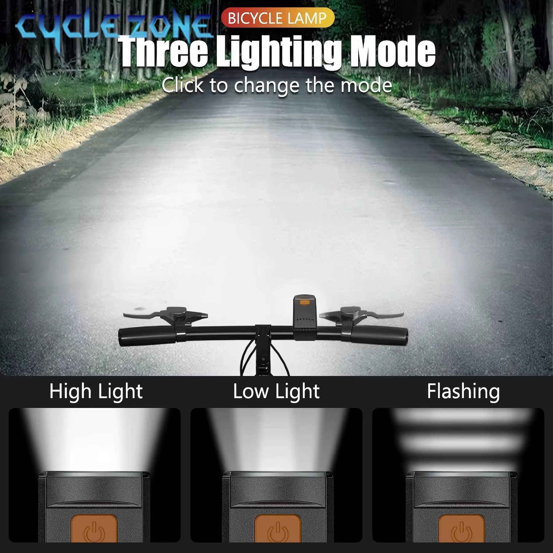 Ensemble de lumières de vélo