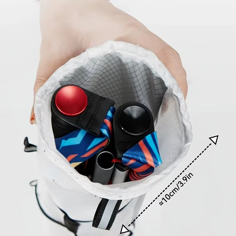 Sac de transport léger et imperméable pour bâtons de trekking, sac de rangement portable pour bâtons de randonnée, adapté aux gilets, sacs à dos et sacs pour cannes.