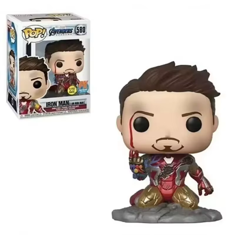 Funko Pop Les Avengers Iron Man 580 #   Figurines d'action en vinyle I AM IRON MAN, édition spéciale, modèle de collection