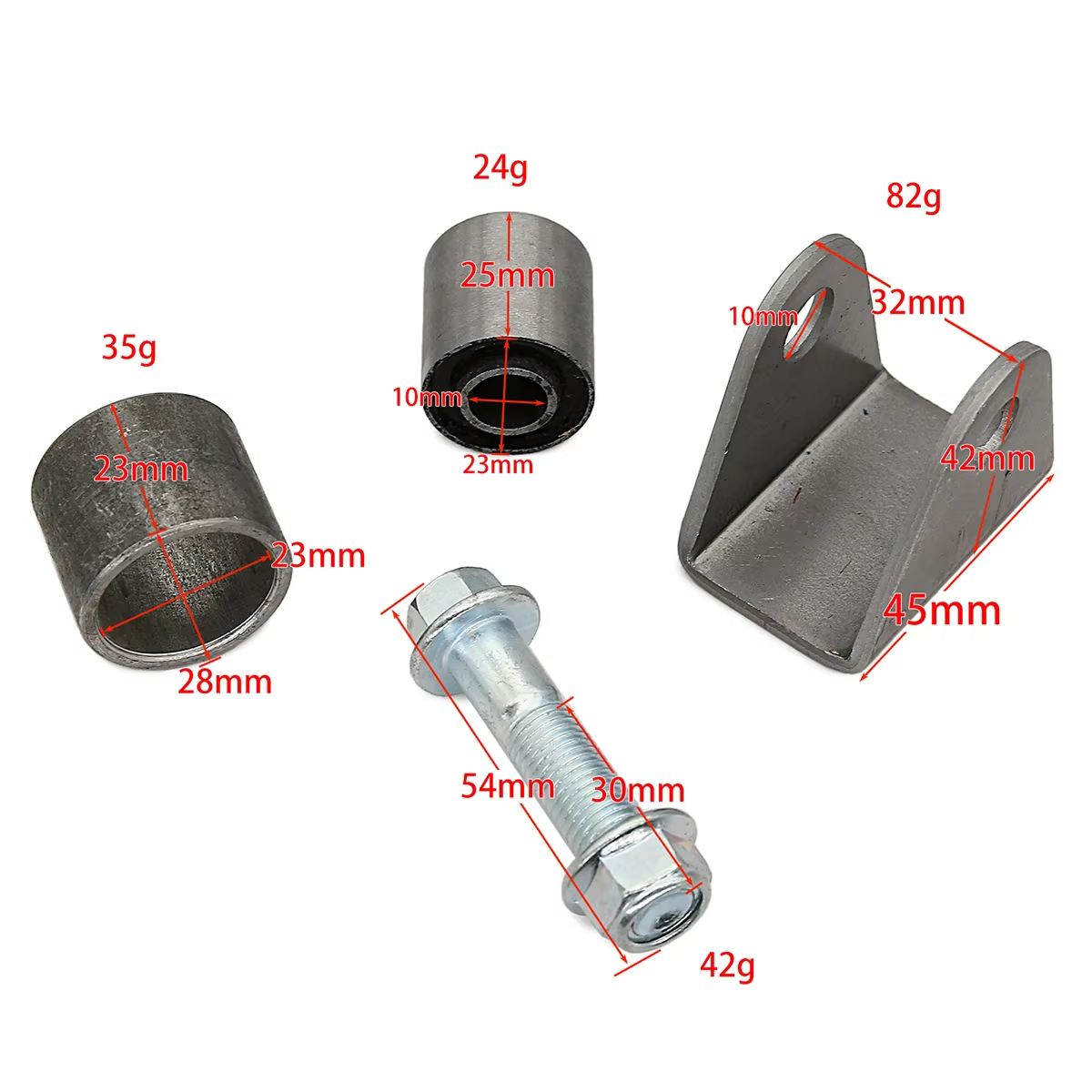 Pièces de moto Scooter électrique amortisseur arrière rainure oreilles support d'amortisseur