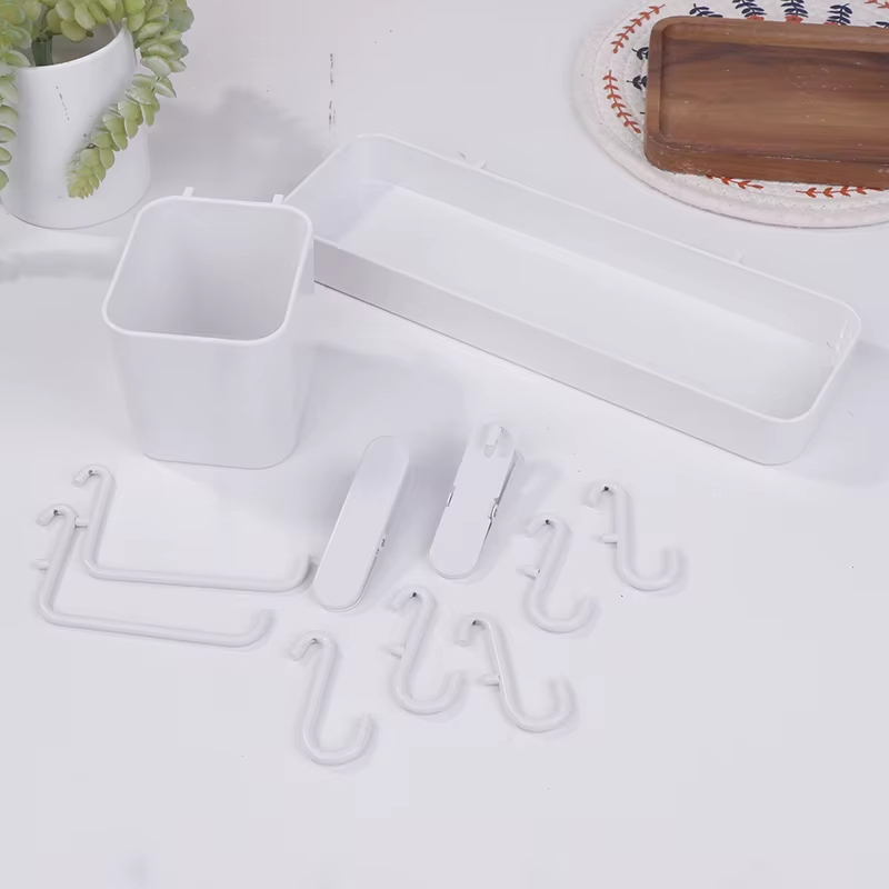 Accessoires muraux, organisateur mural, affichage de montage, Kit de panneaux perforés, panneau de rangement d'outils, support de panneau, salle de bains et cuisine