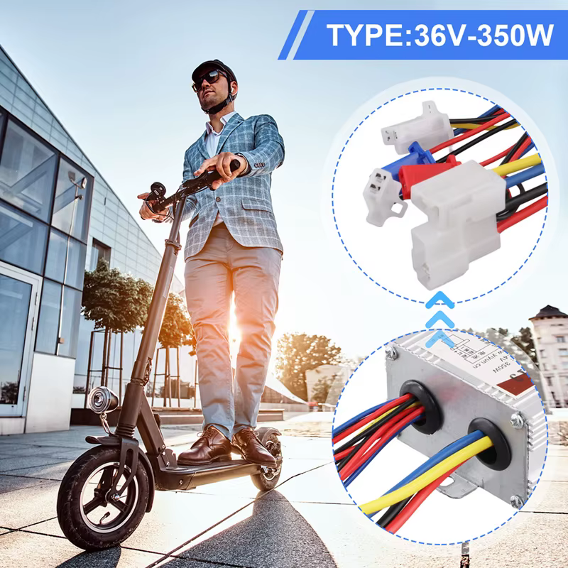 Contrôleur de vélo électrique brossé 24V 350W