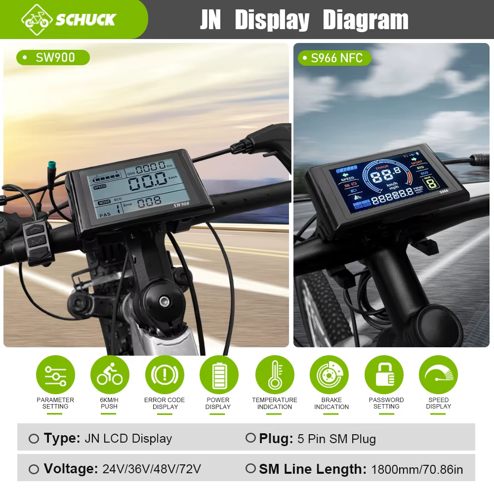 Kit de conversion pour vélo électrique 72V 5000W