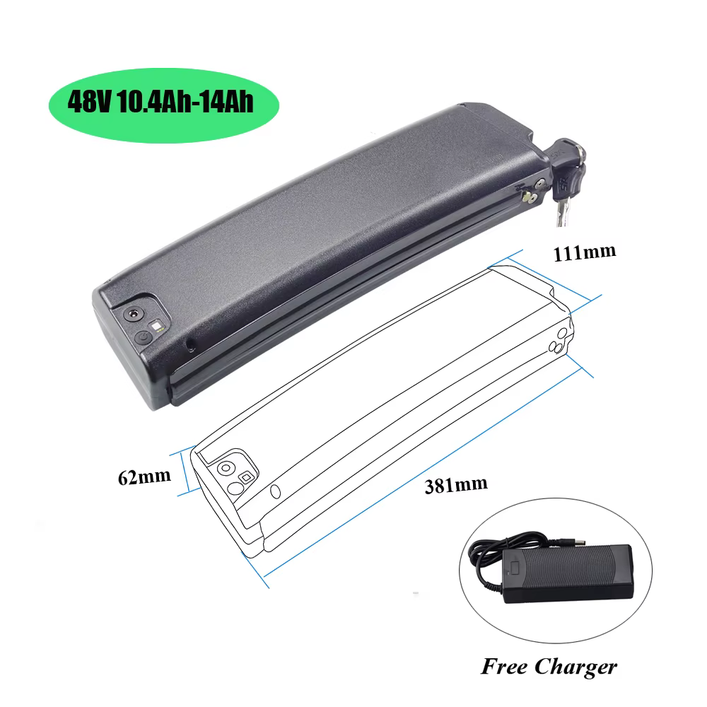 Batterie de vélo électrique pliant 36V 10.4Ah 48V 12.8Ah