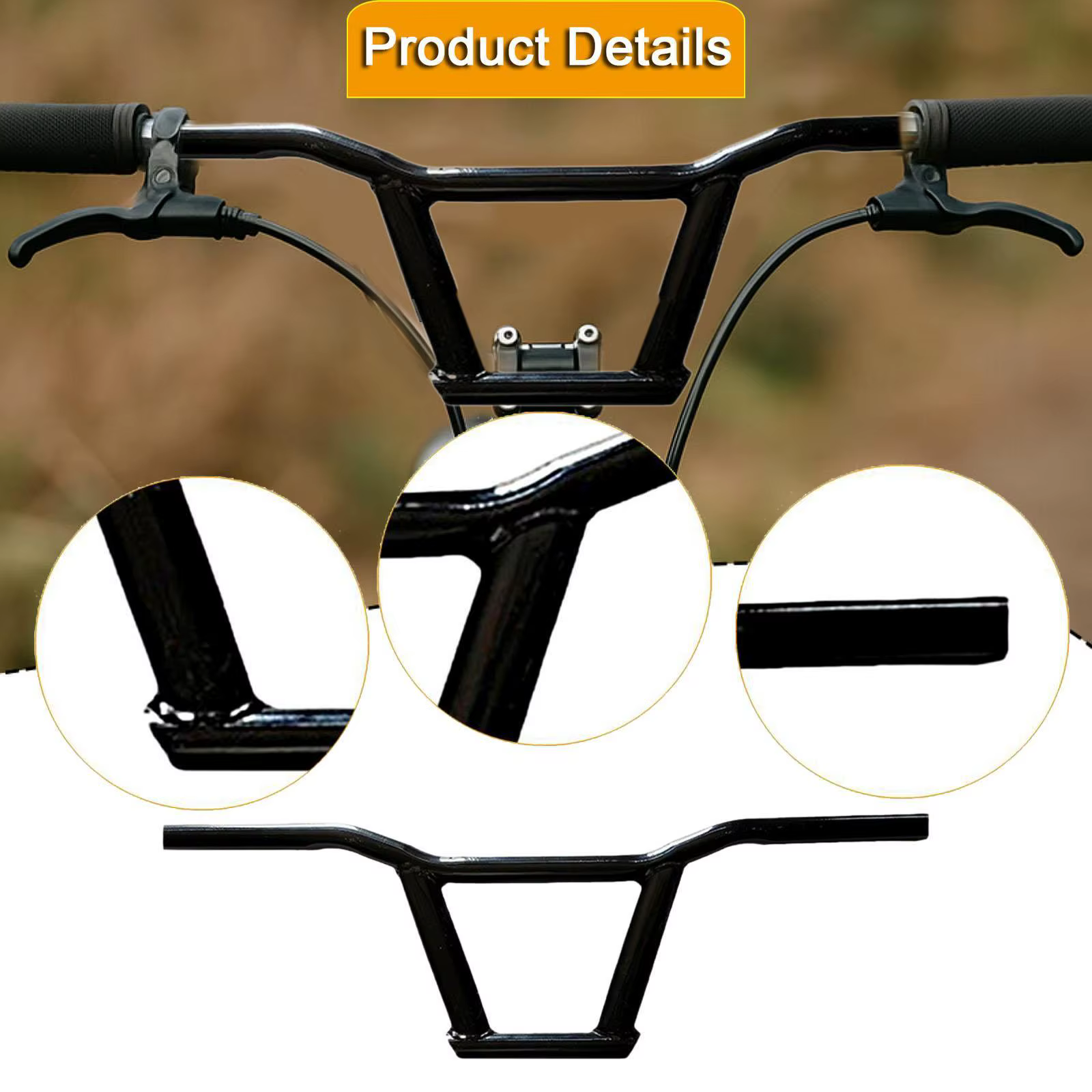 Guidon de vélo ergonomique léger facile à installer remplacement élégant pour vélos de route