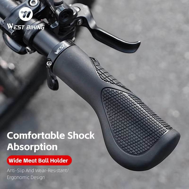 WEST BIKING Poignées de vélo ergonomiques antidérapantes et absorbant les chocs