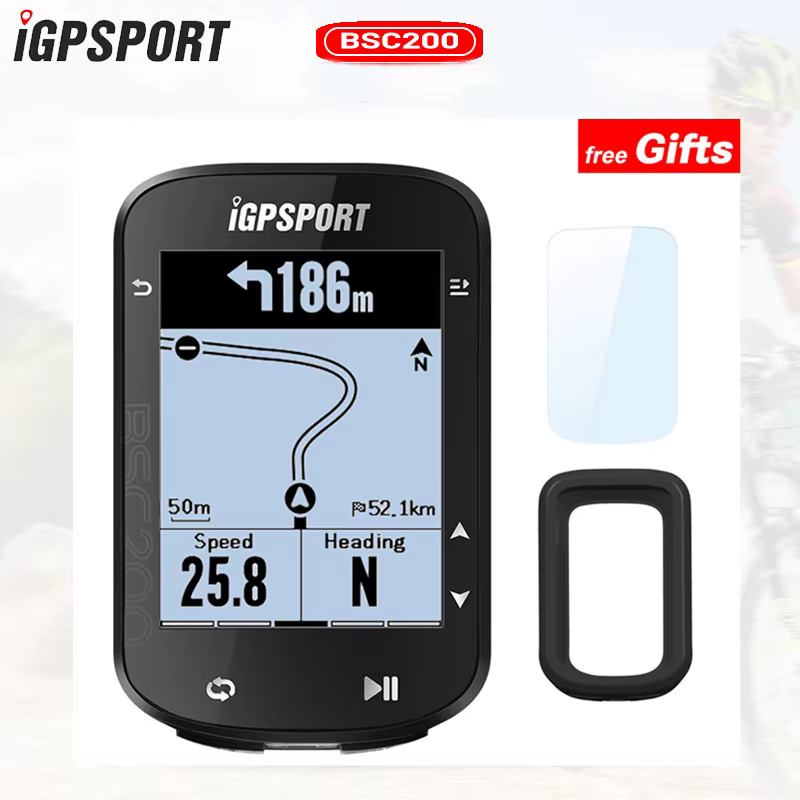 Ordinateur de vélo étanche BSC200 navigation GPS sans fil