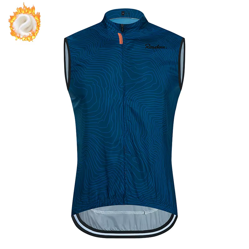 Gilet de cyclisme en polaire thermique d'hiver 2025