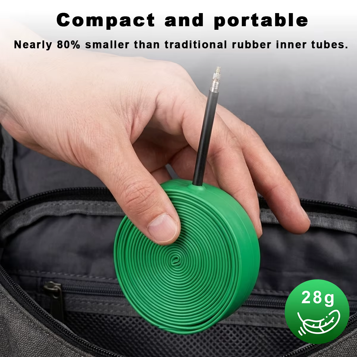 Chambre à air de vélo de route Rockbye 28g ultralégère et durable en TPU