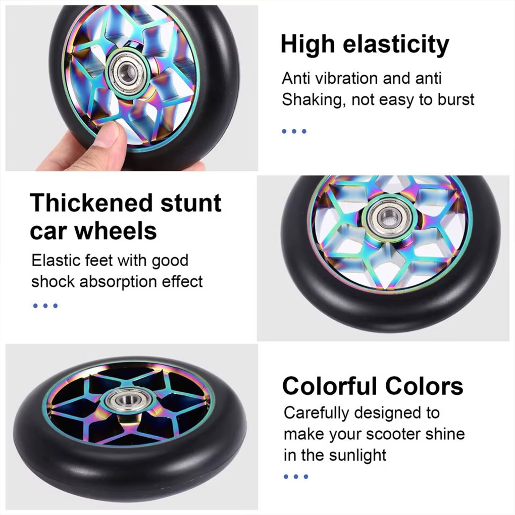 Roues de rechange pour trottinette avec roulements en aluminium