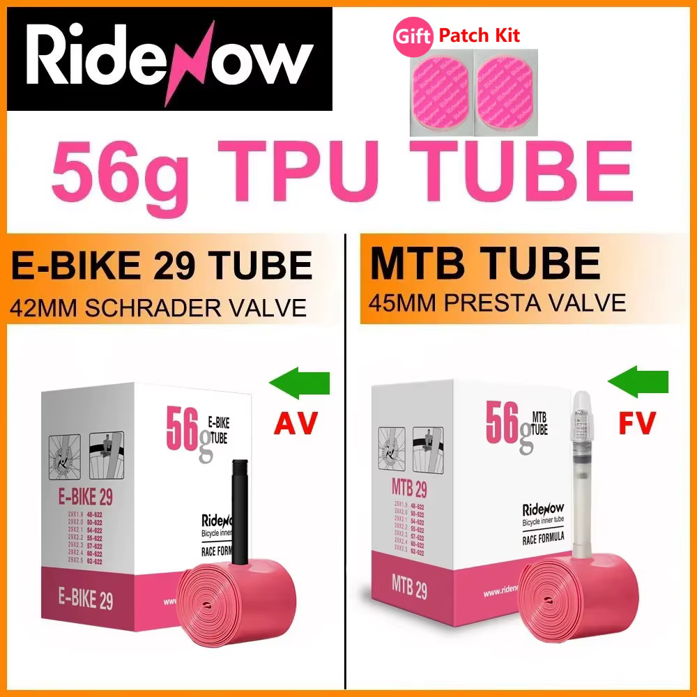 Chambre à air ultralégère RideNow en TPU pour VTT 29 pouces