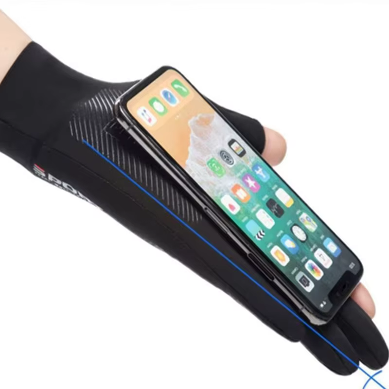 Gants de cyclisme antidérapants en soie glacée pour hommes et femmes