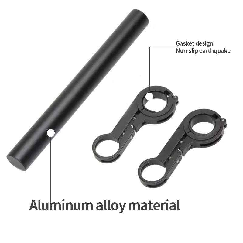 Extension de guidon de vélo en alliage d'aluminium, 20CM, support de feu avant de vélo de montagne, lampe, accessoires de lampe de poche