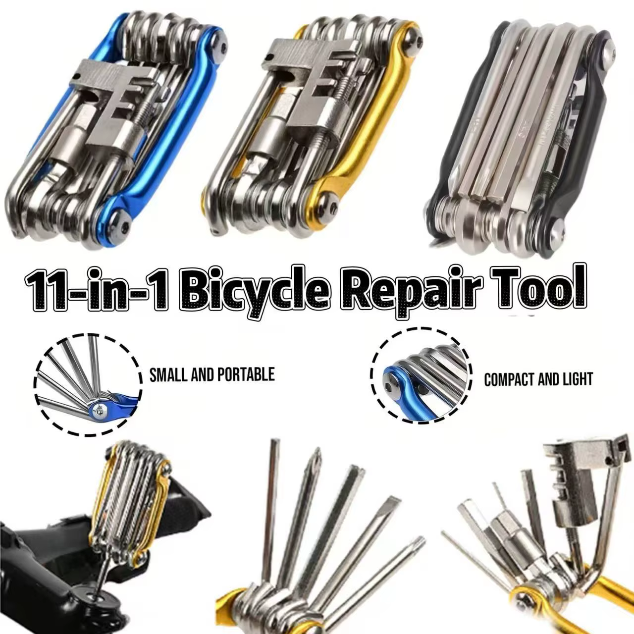 Outil de réparation de vélo 11 en 1