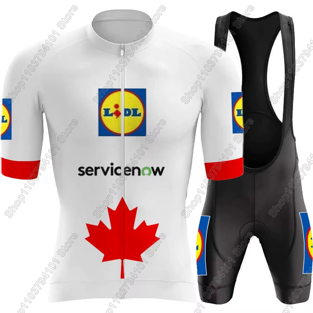Ensemble de maillot de cyclisme Lidl Team 2026 pour hommes