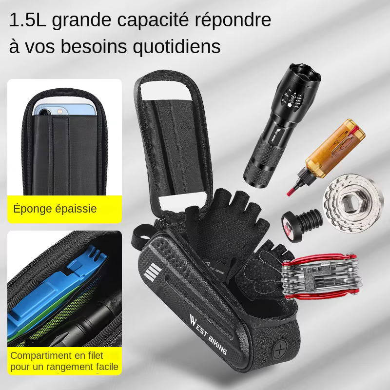 WEST BIKING – sac étanche pour téléphone portable 7.0 pouces