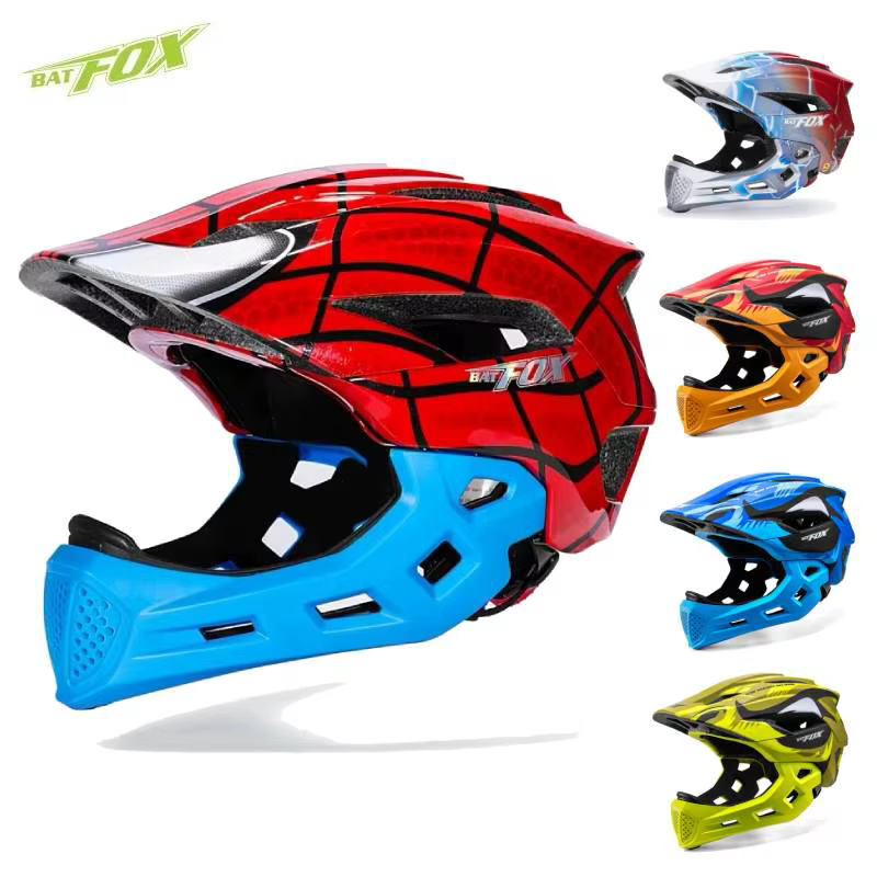 Casque de vélo intégral BATFOX pour enfants
