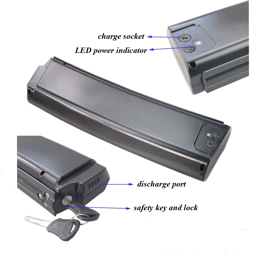 Batterie de vélo électrique pliant 36V 10.4Ah 48V 12.8Ah