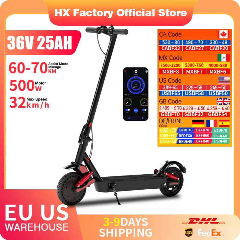 HX D06 City e scooter 500W