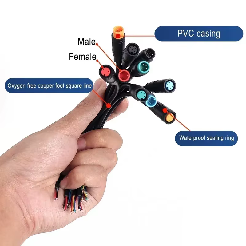 Connecteur de câblage pour trottinette électrique et vélo