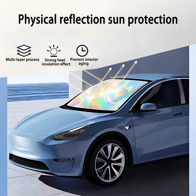 Pare-soleil de voiture pour Skoda Fabia MK4 2021 ~ 2025 2024 2023 2022, couverture de pare-brise avant, accessoires de Protection Anti UV