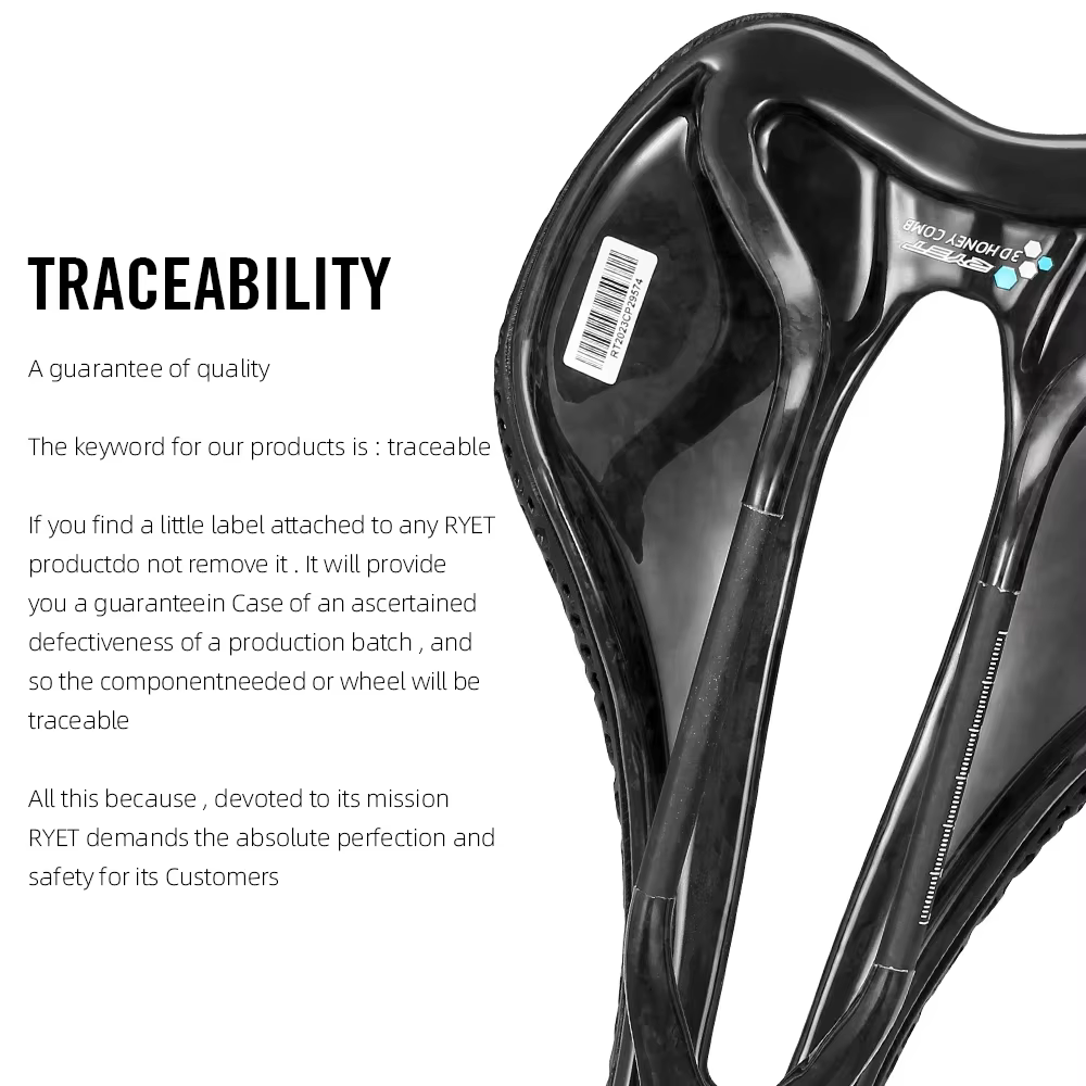 RYET carbone 3D imprimé selle de vélo 145mm Super léger route vtt montagne course