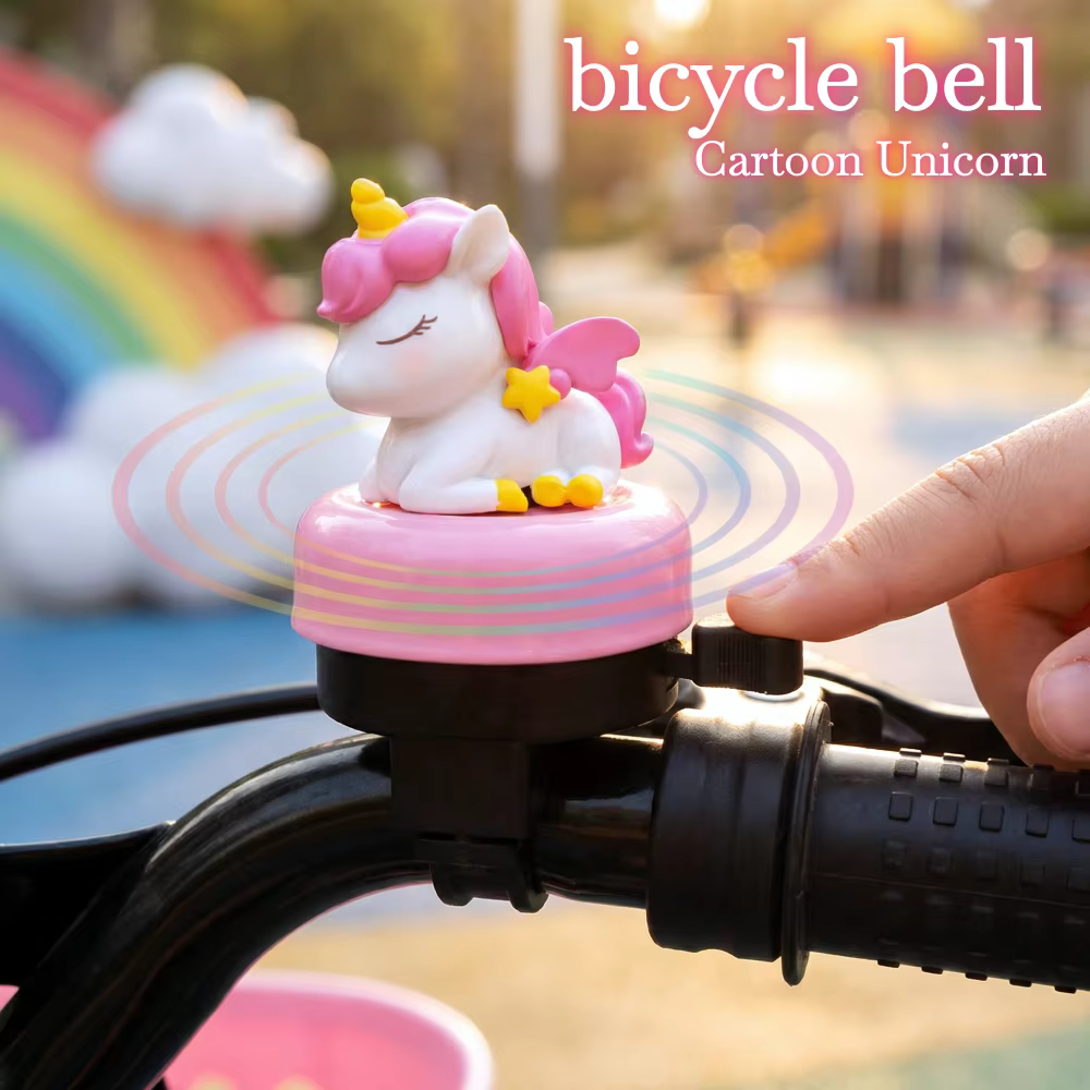 Sonnette de vélo à motif licorne