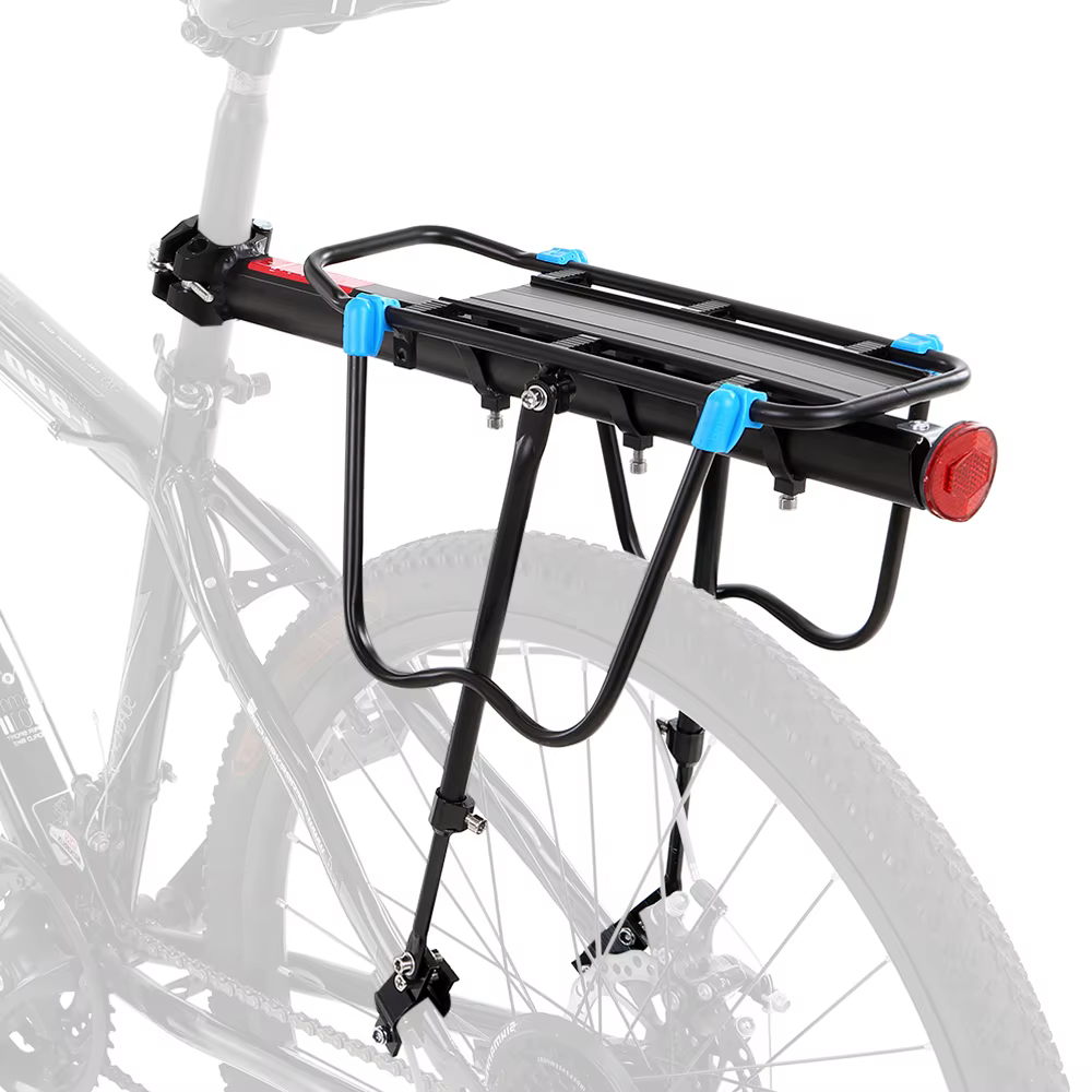 Porte-bagages arrière réglable en alliage d'aluminium pour VTT