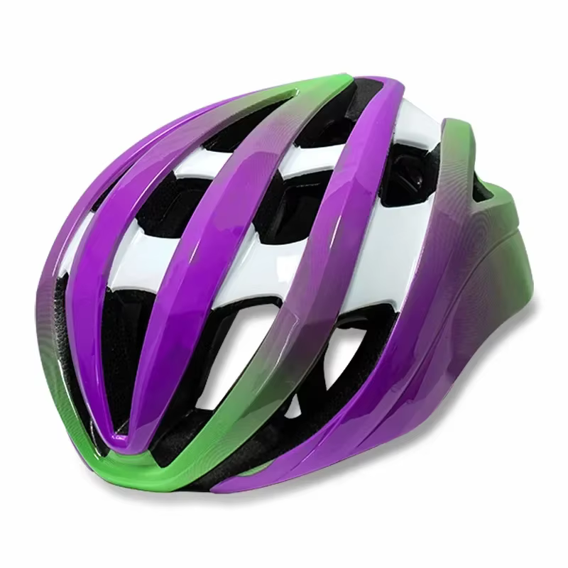 Casque de cyclisme de couleurs dégradées colorées