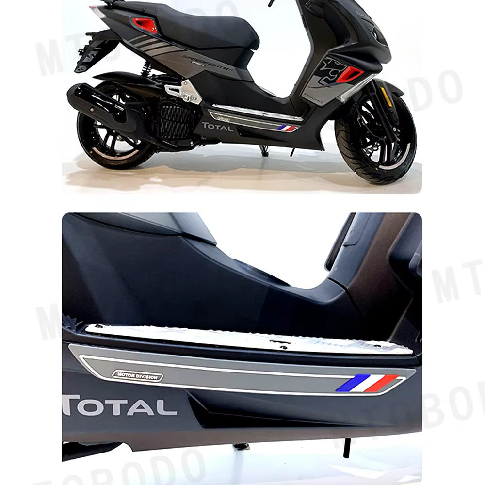 Scooter pour Peugeot Django Fiddle version générale moto moulage bande Anti-collision autocollant de protection décoration mode