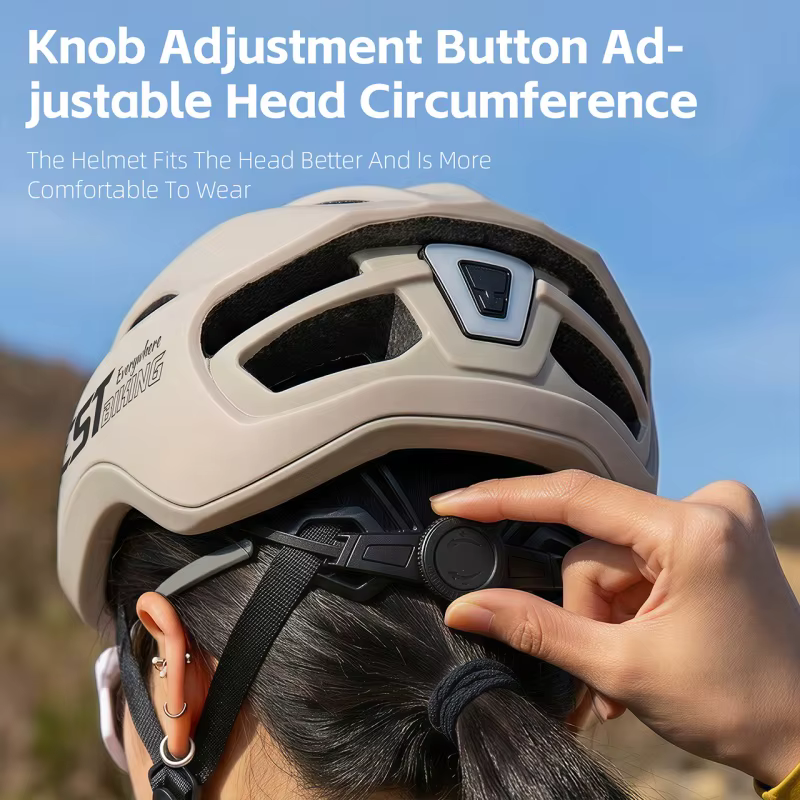 Casque de vélo pour femme WEST BIKING avec éclairage arrière